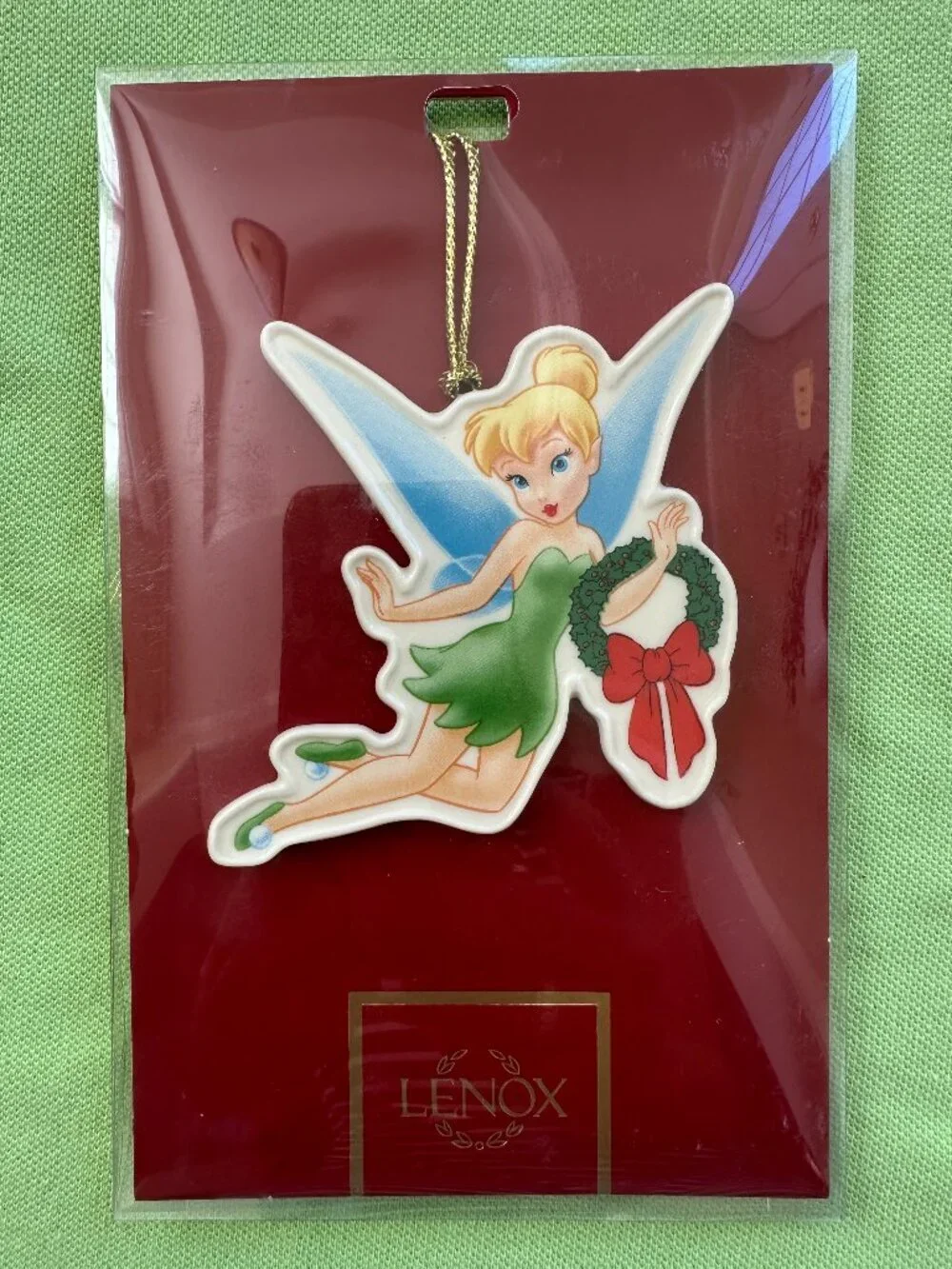 LENOX TINKERBELL FLAT ORNAMENT:NWT TINKERBELL